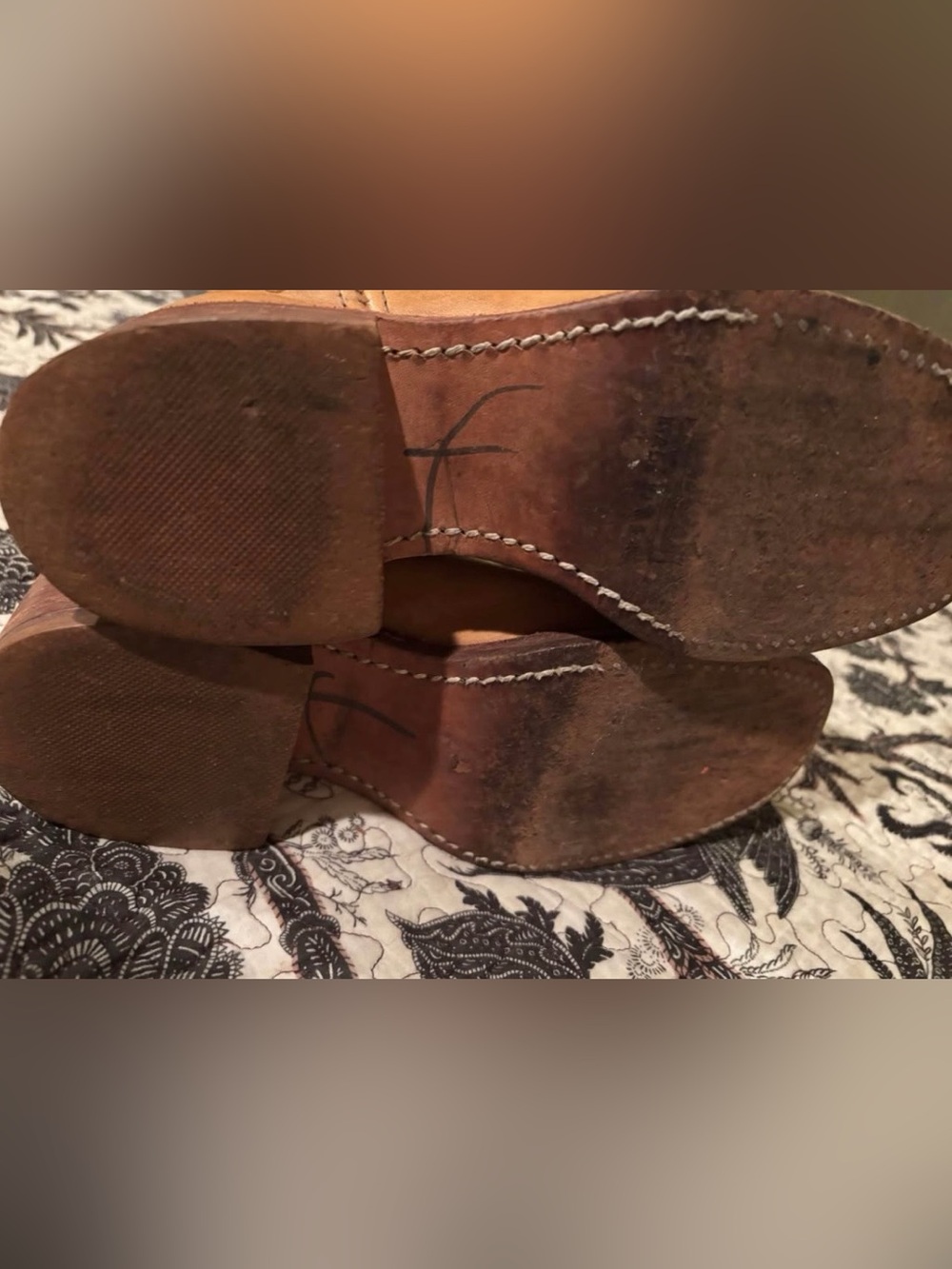 1970s “Black Label” Frye Banana Campus Boots - Picture 3 of 4